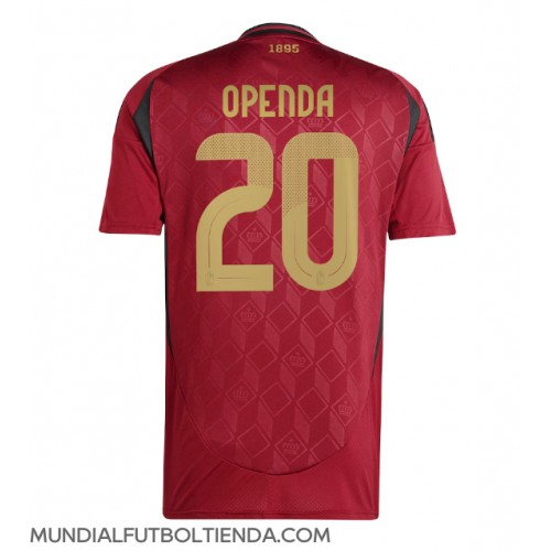 Camiseta Bélgica Lois Openda #20 Primera Equipación Replica Eurocopa 2024 mangas cortas